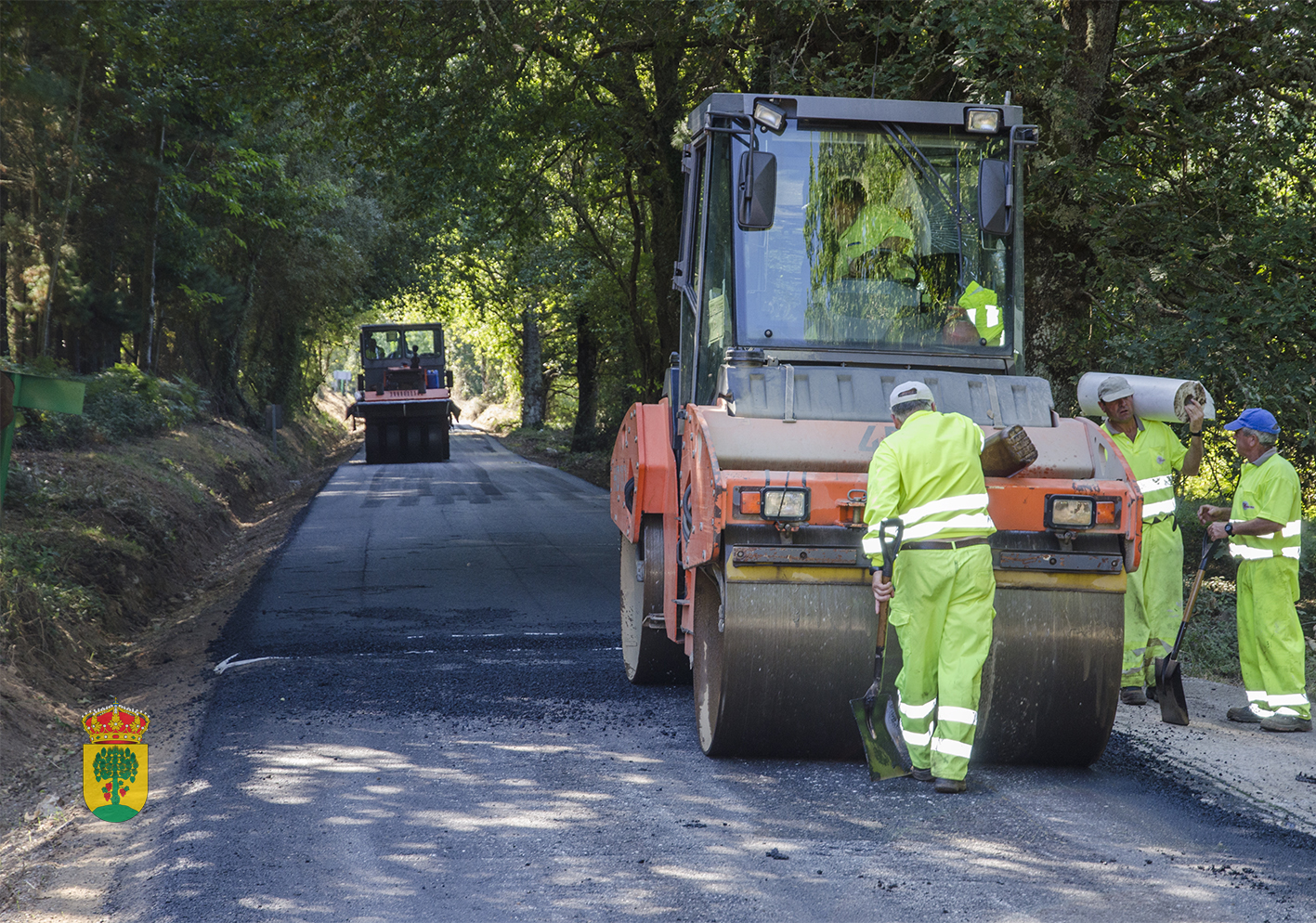 Obras na estrada de Vilachá