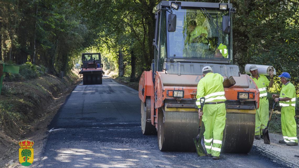 Obras na estrada de Vilachá